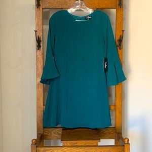 Women’s Lulus forest green mini dress. New with tags